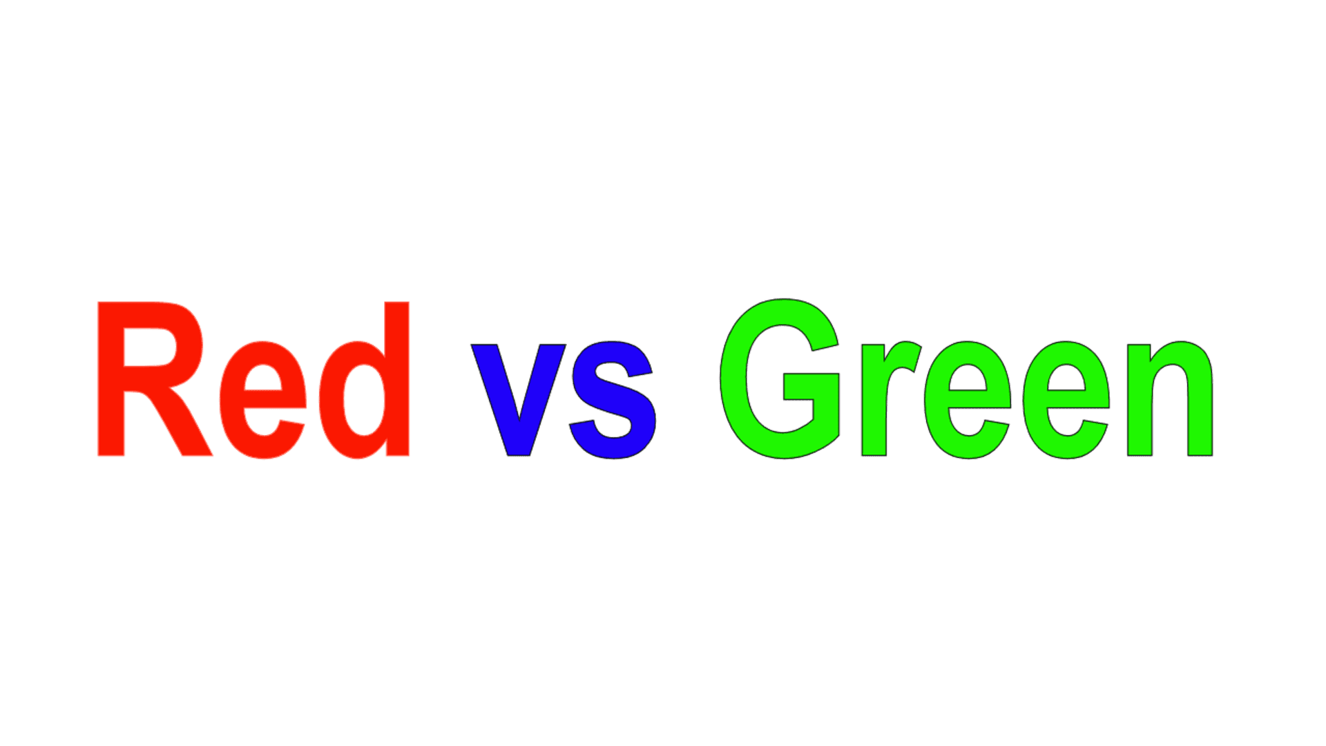 Red vs. Green artwork 2