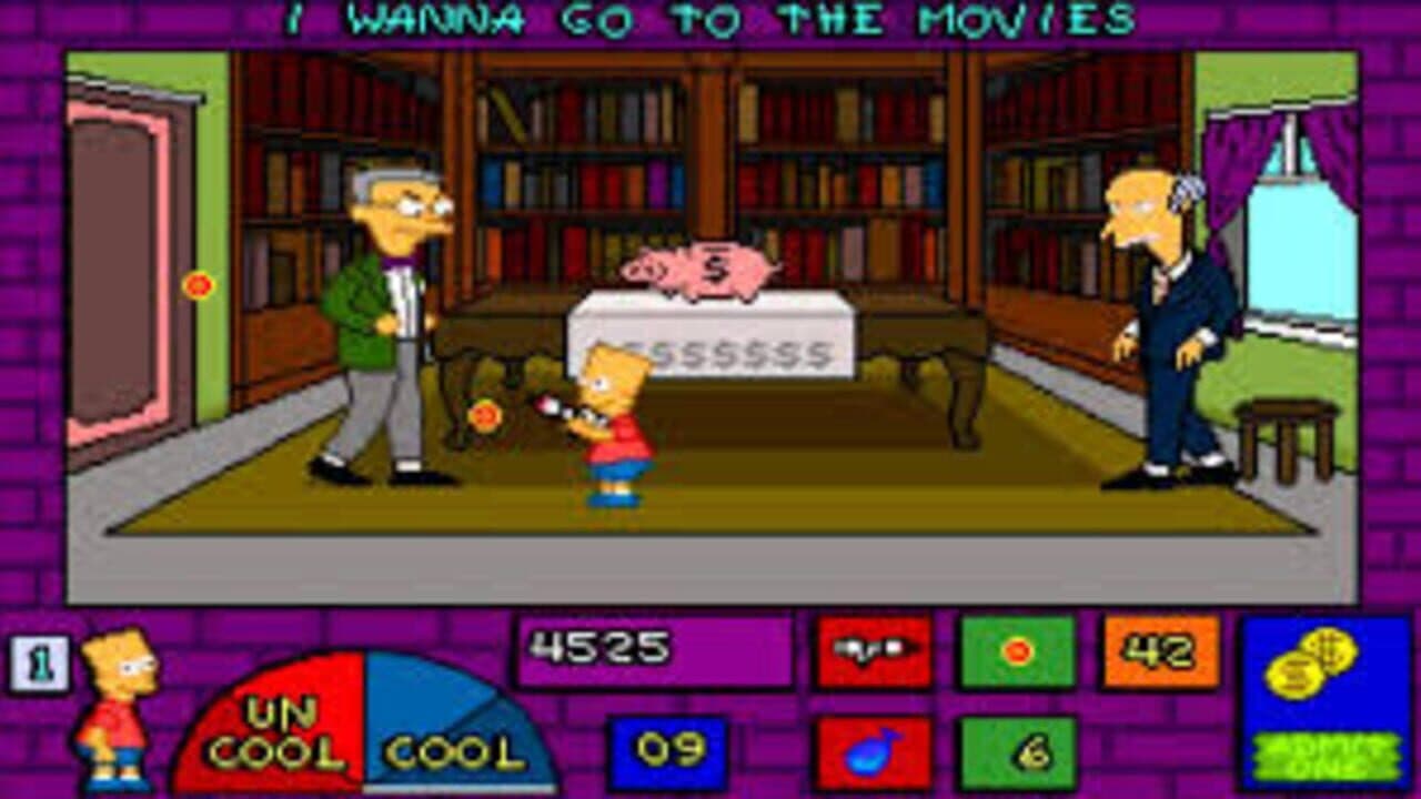 The Simpsons: Bart's House of Weirdness screenshot 1