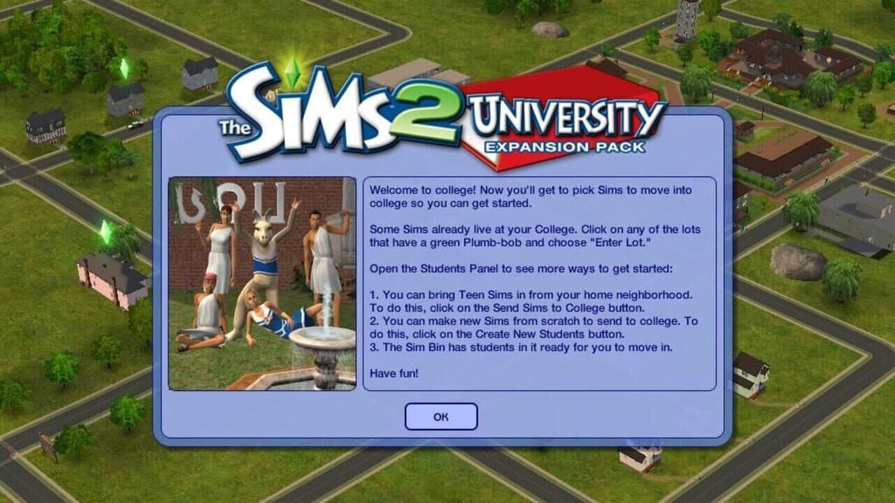 The Sims 2: University screenshot 1