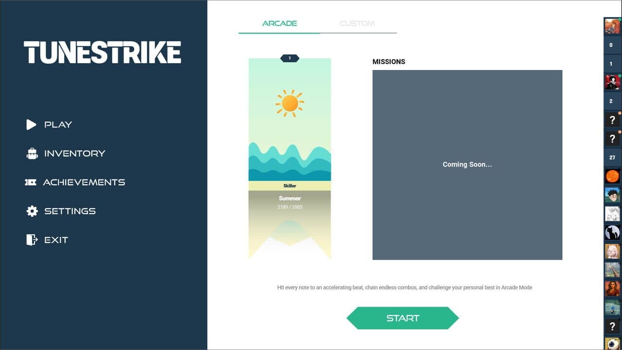 Tunestrike screenshot 1