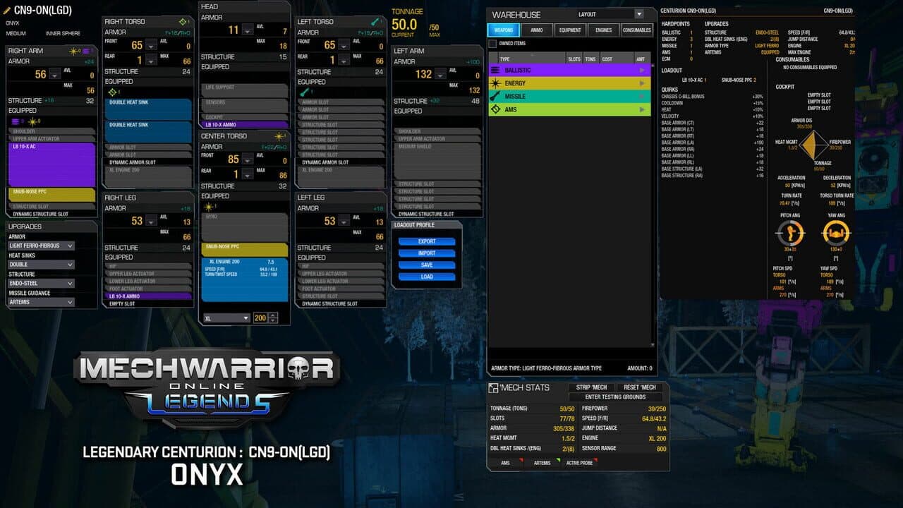 MechWarrior Online: Onyx Legendary Mech Pack screenshot 1