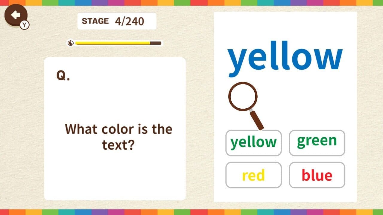 Color Mismatch Brain Quiz screenshot 1
