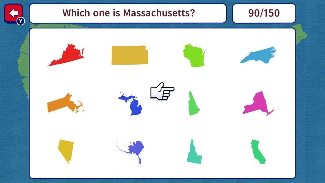 Geo Brain Boost! 50 U.S. States Silhouette Quiz screenshot 1