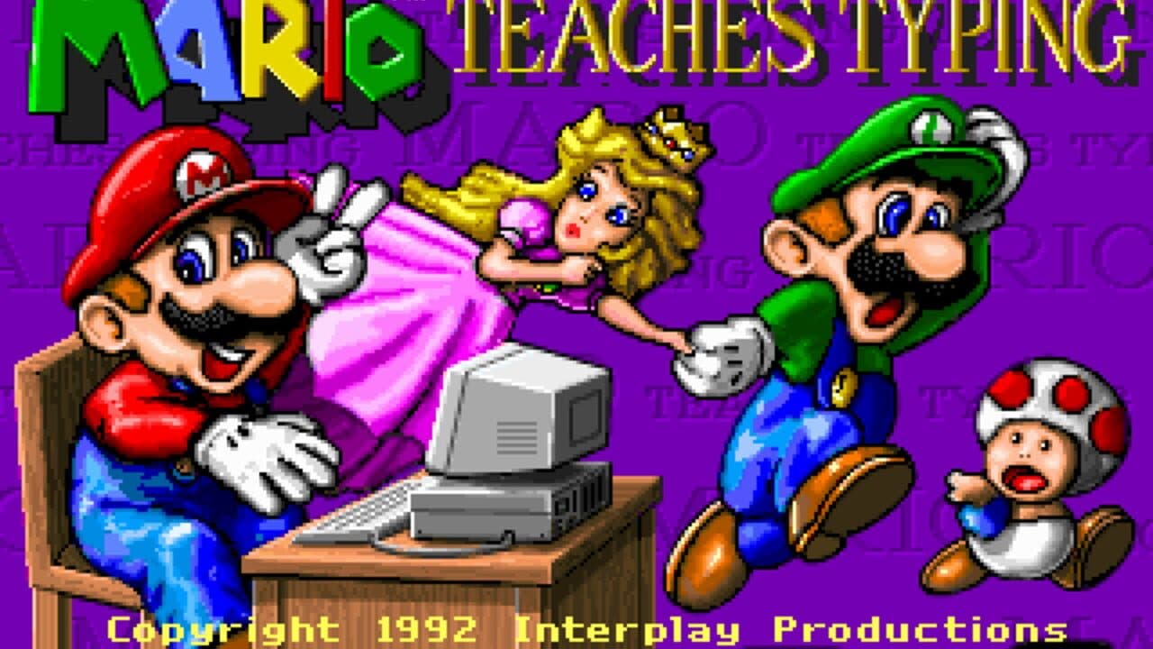 Mario Teaches Typing screenshot 1