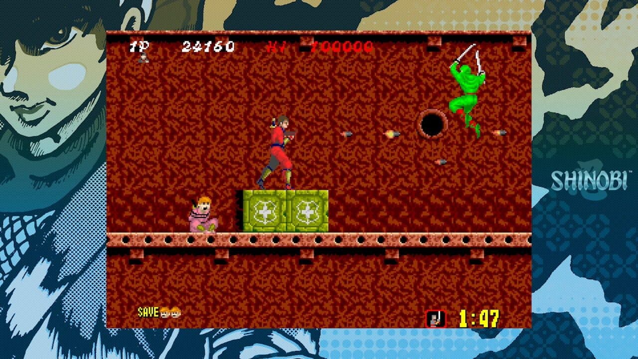 Sega Ages: Shinobi screenshot 1