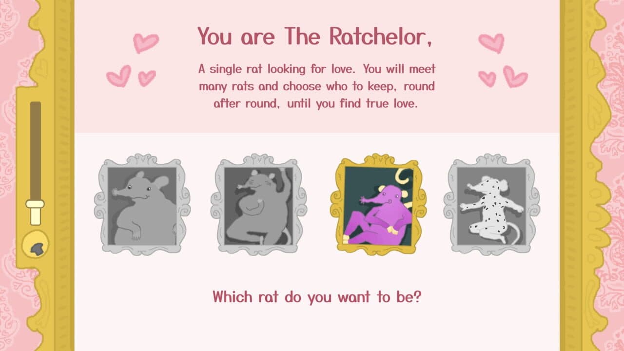 The Ratchelor: A Rat Dating Sim screenshot 1