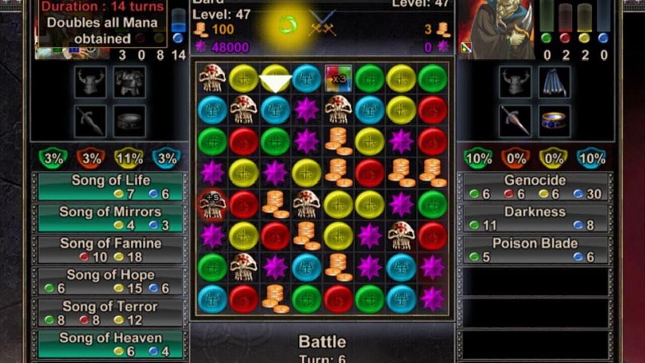 Puzzle Quest: Challenge of the Warlords - Revenge of the Plague Lord screenshot 1