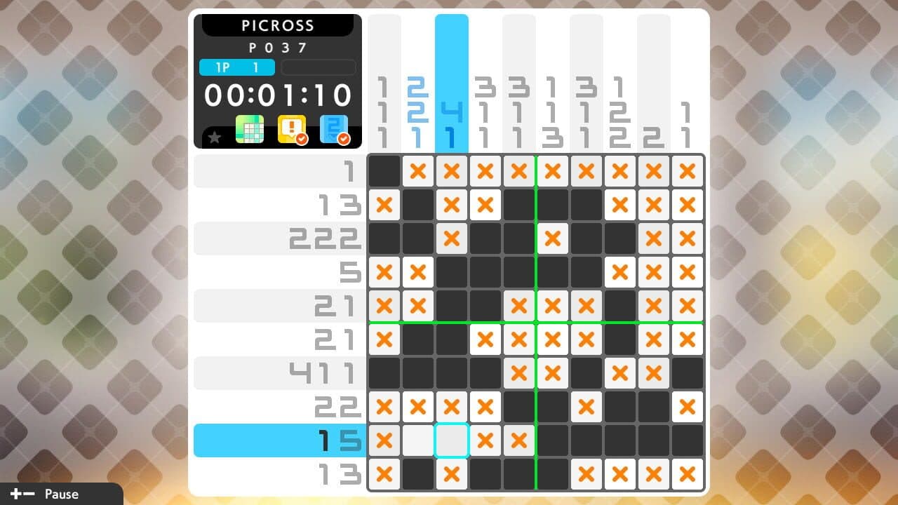 Picross S6 screenshot 1