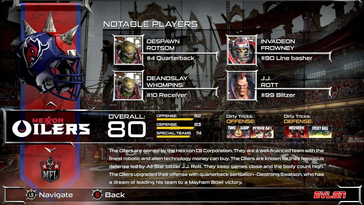 Mutant Football League: Dynasty Edition - Purple Oil Pack screenshot 1