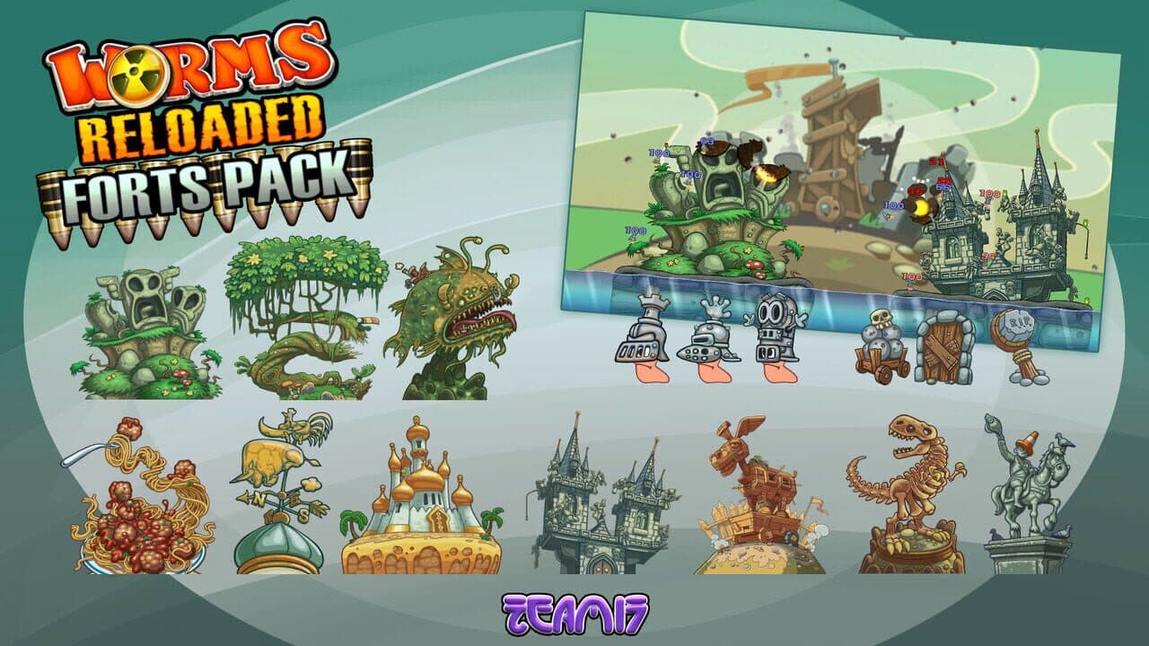 Worms Reloaded: Forts Pack screenshot 1