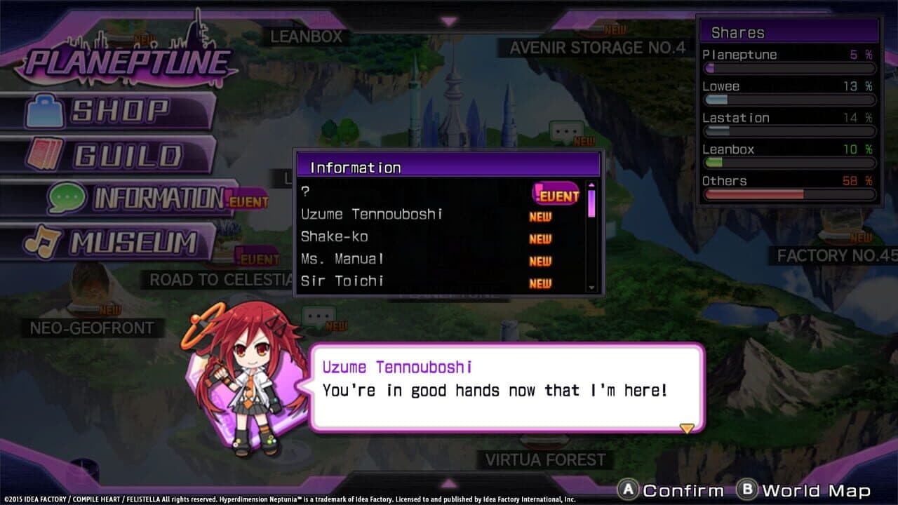 Hyperdimension Neptunia Re;Birth1: Uzume Battle Entry screenshot 1