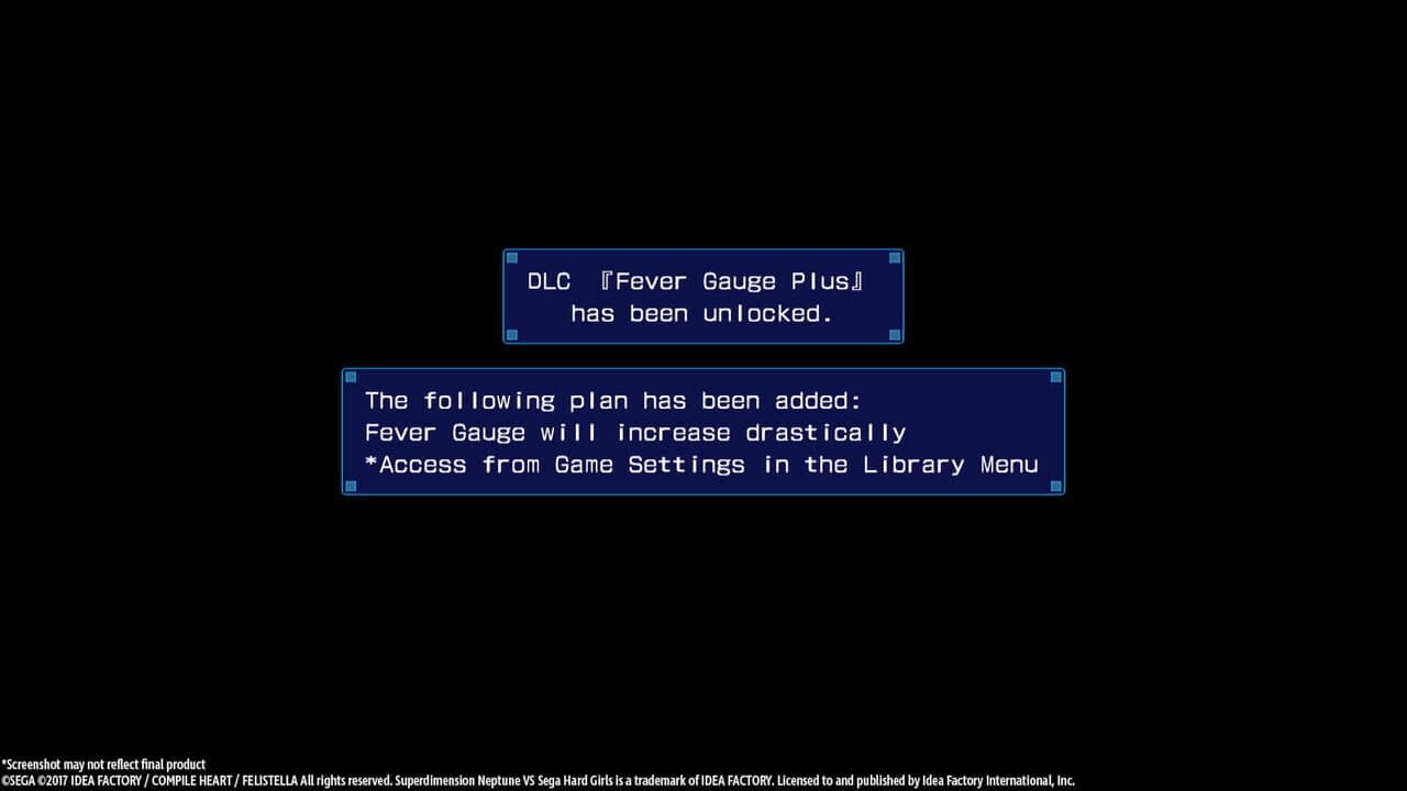 Superdimension Neptune vs. Sega Hard Girls: Fever Gauge Plus screenshot 1