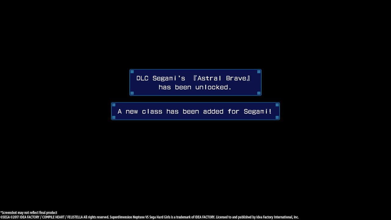 Superdimension Neptune vs. Sega Hard Girls: Segami's Astral Brave screenshot 1