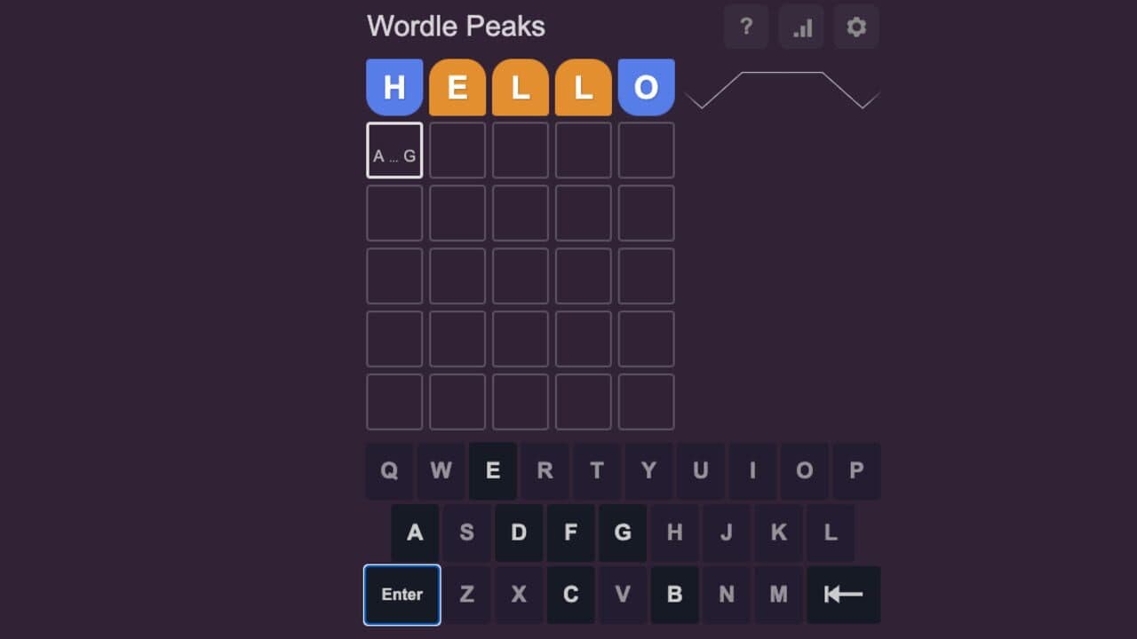 Word Peaks screenshot 1