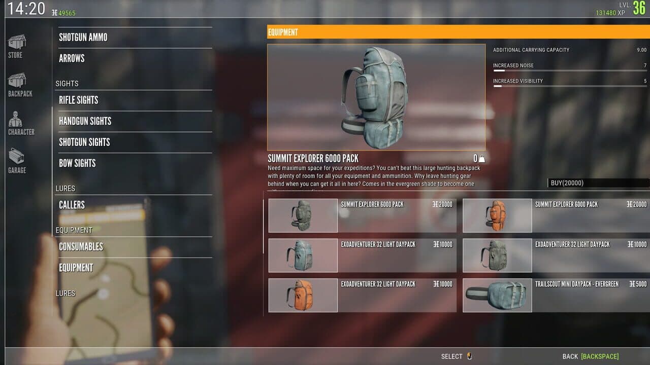 TheHunter: Call of the Wild - Backpacks screenshot 1