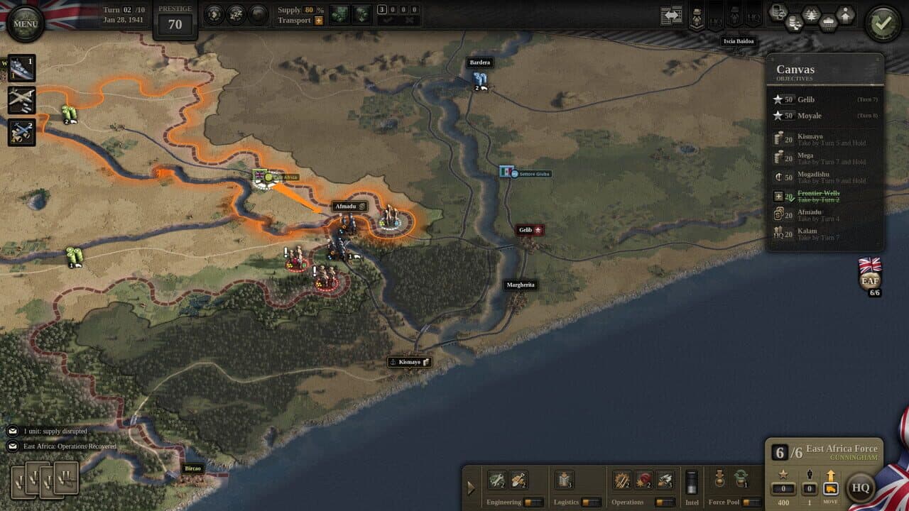 Unity of Command II: Desert Rats screenshot 1