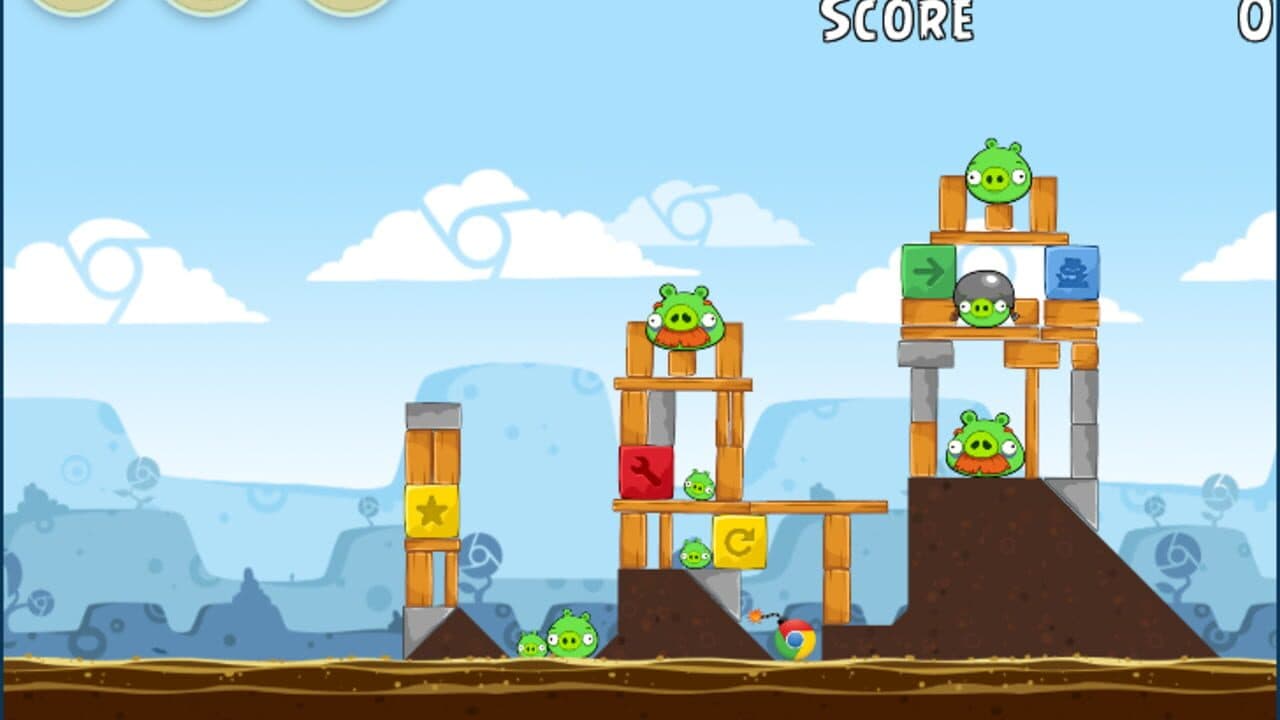 Angry Birds Chrome screenshot 1