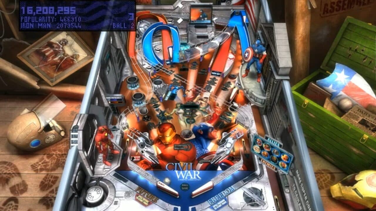 Pinball FX2: Marvel Civil War screenshot 1