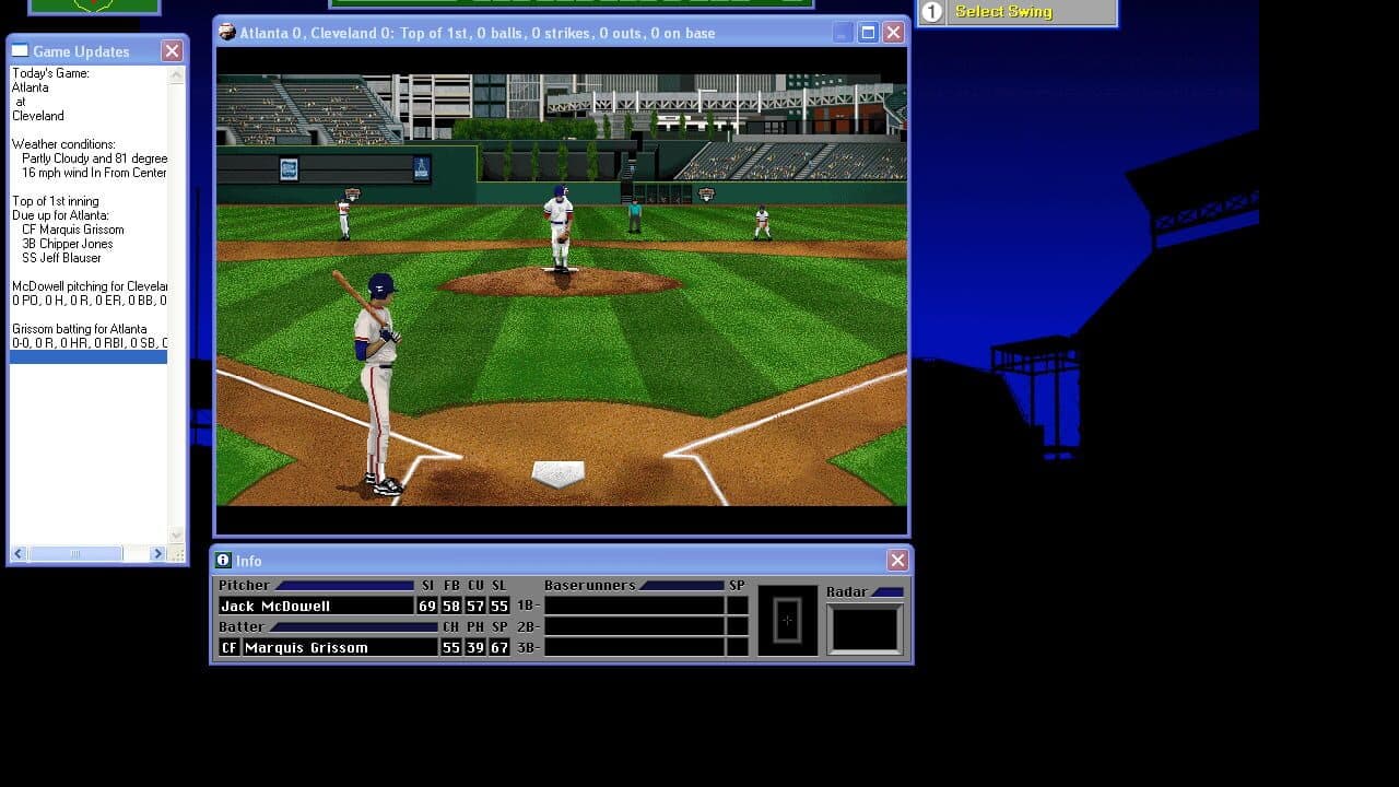 Front Page Sports: Baseball Pro '96 Season screenshot 1