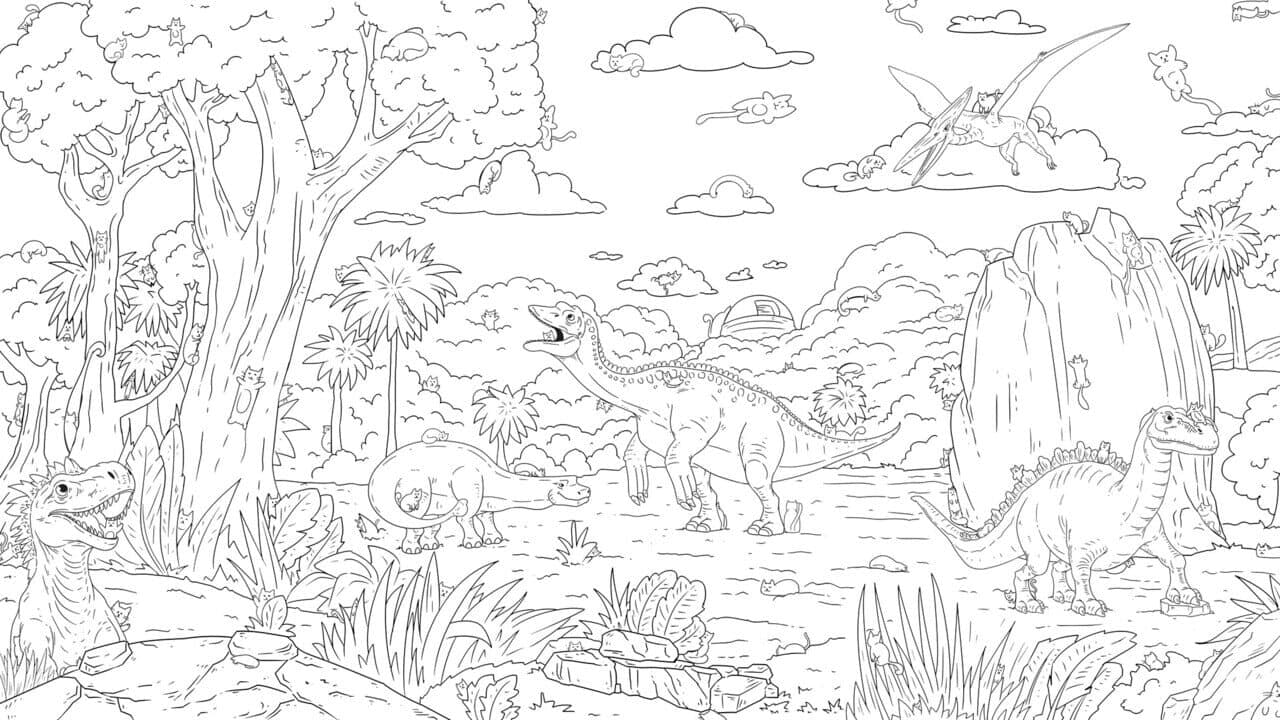 Hidden Dino Cats: Bonus Level screenshot 1