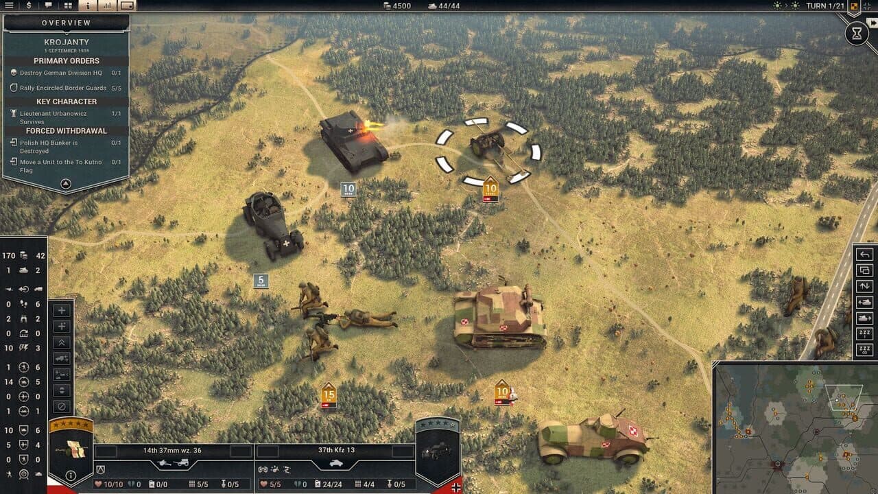 Panzer Corps 2: War Stories - Fall of Poland screenshot 1