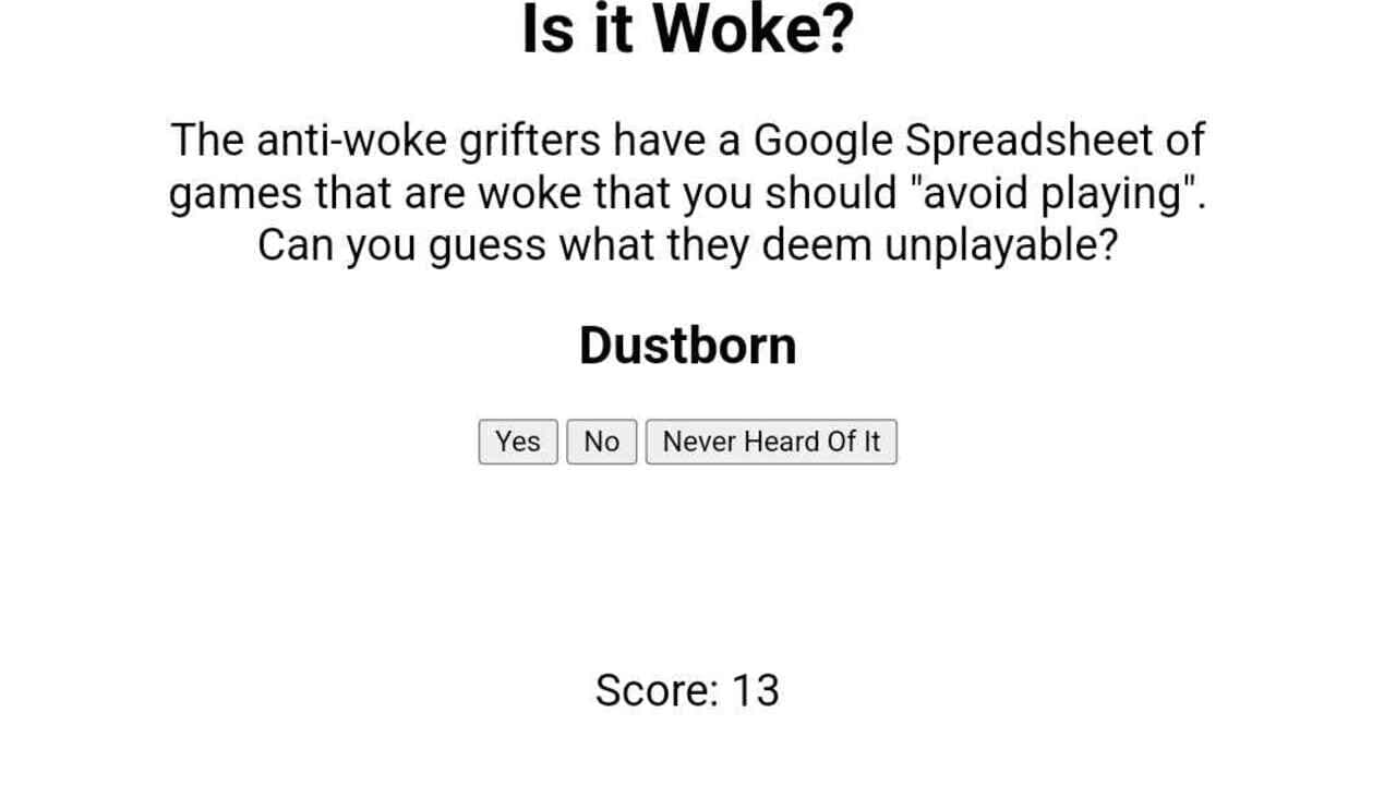 Is It Woke? screenshot 1