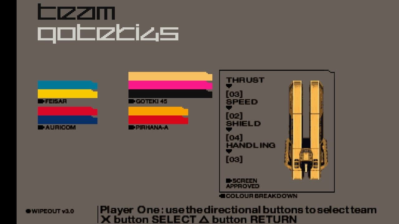 Wipeout 3 Special Edition screenshot 1