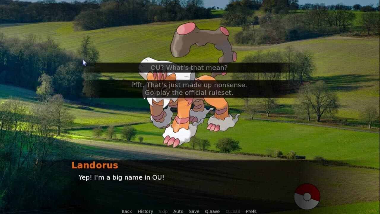 Landorus Therian Dating Simulator screenshot 1