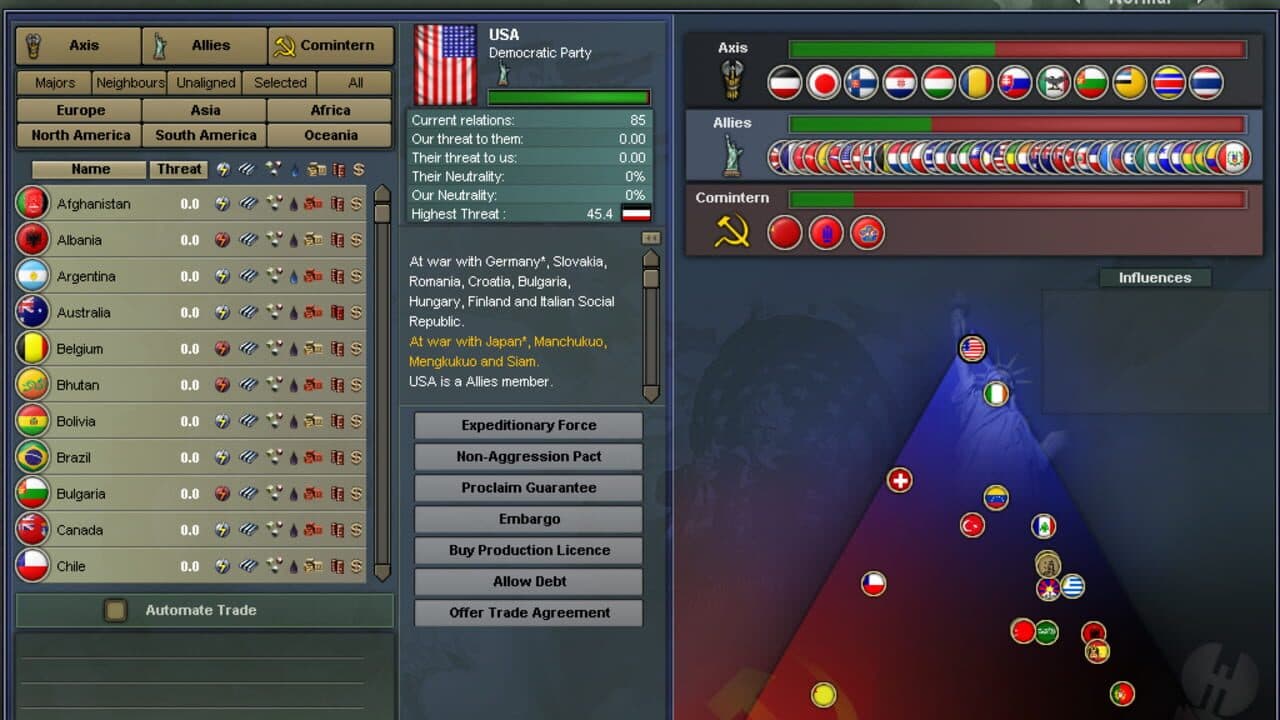 Hearts of Iron III screenshot 1