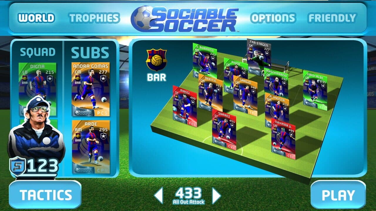 Sociable Soccer screenshot 1