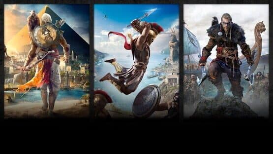 Assassin's Creed Bundle: Assassin's Creed Valhalla, Assassin's Creed Odyssey, and Assassin's Creed Origins artwork 1