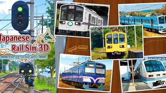 Japanese Rail Sim 3D: 5 types of trains artwork 1