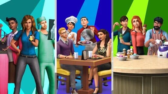 The Sims 4: Bundle - Get to Work, Dine Out, Cool Kitchen Stuff artwork 1