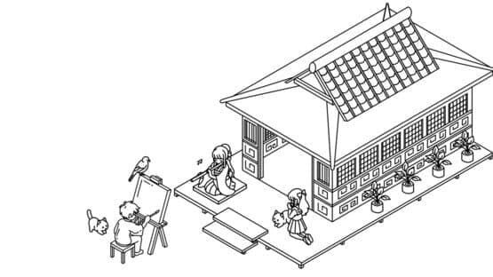 Hidden Cats In Japanese Village artwork 1