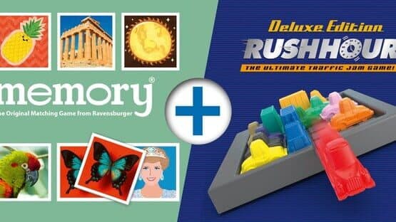 Bundle: Memory - The Original Matching Game from Ravensburger + Rush Hour Deluxe: The Ultimate Traffic Jam Game! artwork 1
