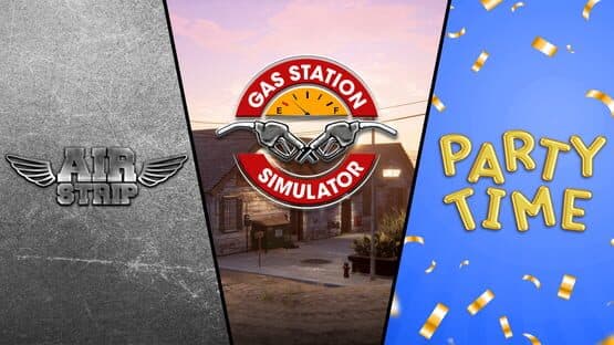 Gas Station Simulator, Airstrip DLC and Party Time DLC Bundle artwork 1