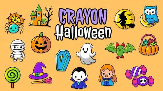 Crayon Halloween artwork 1