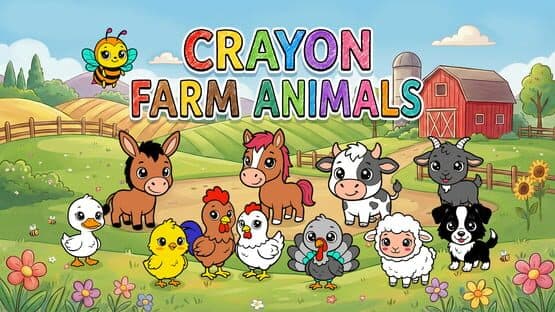 Crayon Farm Animals artwork 1