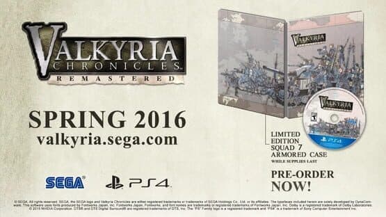 Valkyria Chronicles: Remastered - Steelbook Edition artwork 2