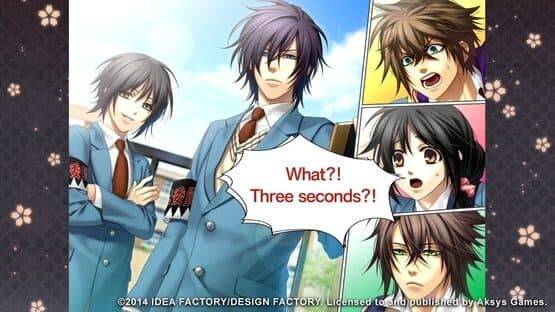 Hakuoki: Stories of the Shinsengumi screenshot 1