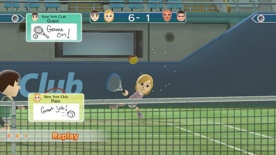 Wii Sports Club: Tennis screenshot 2