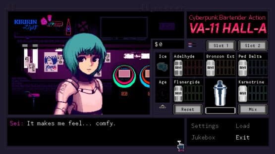 VA-11 Hall-A: Cyberpunk Bartender Action screenshot 4
