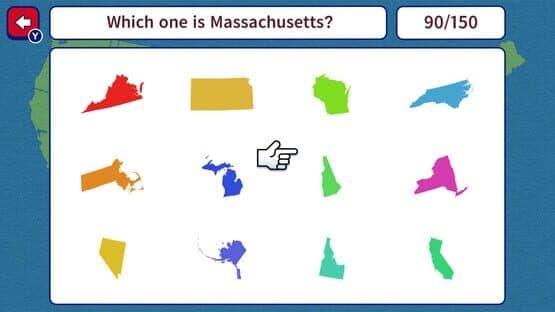 Geo Brain Boost! 50 U.S. States Silhouette Quiz screenshot 1