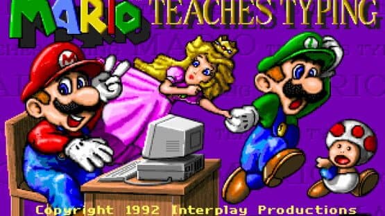 Mario Teaches Typing screenshot 1