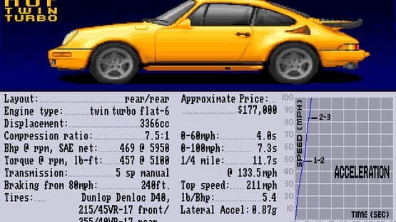 Test Drive II: Car Disk - The Supercars screenshot 3