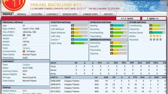 Franchise Hockey Manager 2013 screenshot 2