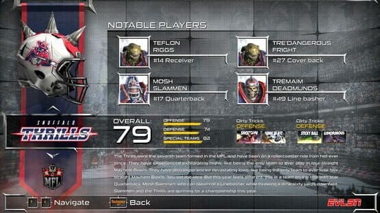 Mutant Football League: Snuffalo Thrills screenshot 1