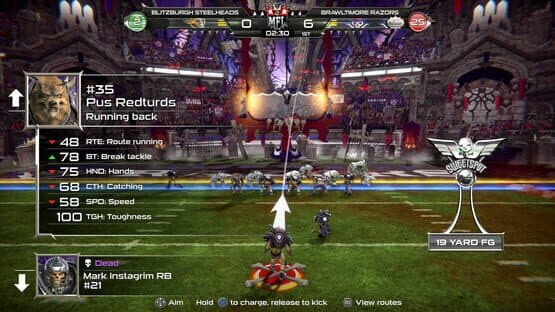 Mutant Football League: Brawltimore Razors screenshot 10