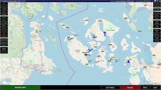 Microsoft Flight Simulator X: Steam Edition - Moving Map screenshot 4
