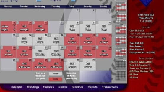 Baseball Mogul 2008 screenshot 1